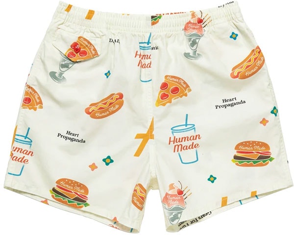 human-made-food-print-hawaiian-shorts-unisex-white-hm-21-pt-011