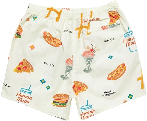 ヒューマンメイド フードプリント ハワイアンショーツ ユニセックス ホワイト. HM21PT011 Lookbook ヒューマンメイド フードプリント ハワイアンショーツ ユニセックス ホワイト. HM21PT011