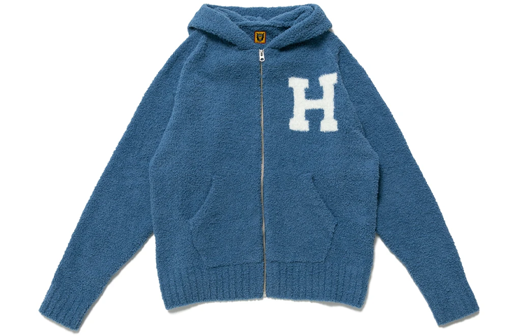 Human Made FW21 Capsule Logo Knit Zip Hoodie Jacket - HM22CS031