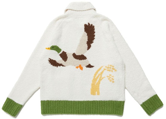 HUMAN MADE FW21 Jaket Cowichan Logo Color Block Putih HM22CS030 Lookbook HUMAN MADE FW21 Jaket Cowichan Logo Color Block Putih HM22CS030