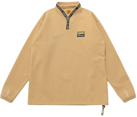 HUMAN MADE FW21 Hoodie Pullover Hem Serut Khaki Pria HM22CS027 Buy HUMAN MADE FW21 Hoodie Pullover Hem Serut Khaki Pria HM22CS027