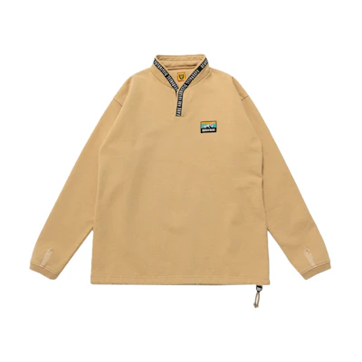HUMAN MADE FW21 Drawstring Hem Pullover Hoodie Khaki Men’s HM22CS027