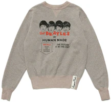 Human Made FW21 Grey Pullover Sweatshirt with Graphic Print Unisex HM22CS019 Human Made FW21 Grey Pullover Sweatshirt with Graphic Print Unisex HM22CS019