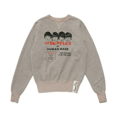 Human Made FW21 Grey Pullover Sweatshirt with Graphic Print Unisex HM22CS019
