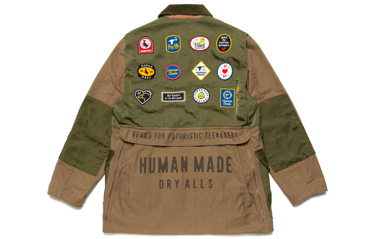 HUMAN MADE FW21 Heart Embroidered Logo Jacket Military Green Menswear. HM22JK006 圖 3