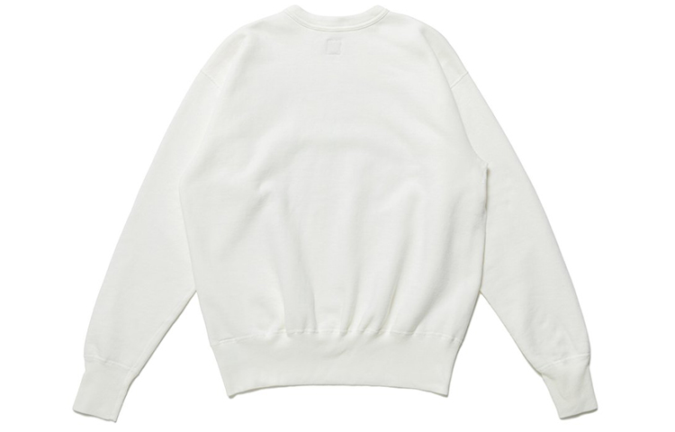 Lookbook 휴먼메이드 FW21 로고 프린트 카툰 그래픽 풀오버 스웨트셔츠 화이트 HM22CS032