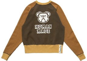 HUMAN MADE FW21 Logo Printed Cotton Raglan Pullover Sweatshirt - Men. HM22CS020 HUMAN MADE FW21 Logo Printed Cotton Raglan Pullover Sweatshirt - Men. HM22CS020