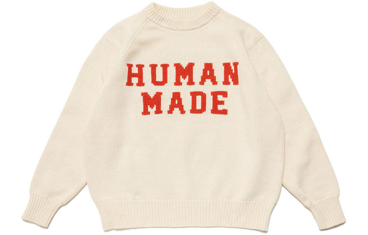 Order HUMAN MADE FW21 Logo Tiger Knit Pullover Sweater Crewneck Pria. HM22CS026