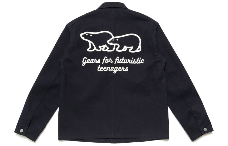 Lookbook HUMAN MADE FW21 海军蓝心形标徽补丁夹克 男女同款. HM22JK005