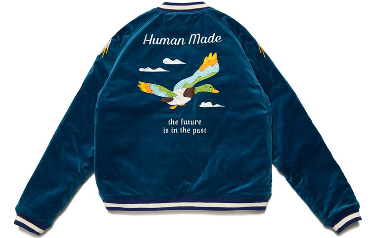 HUMAN MADE FW21 Reversible Embroidered Baseball Jacket Back to School Edition HM22JK010 圖 3
