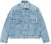 Order HUMAN MADE FW22 Blue Denim Jacket with Back Logo Print Unisex. HM24JK005