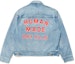 Lookbook HUMAN MADE FW22 Blue Denim Jacket with Back Logo Print Unisex. HM24JK005