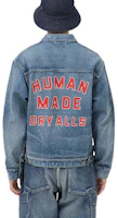 Purchase HUMAN MADE 2022秋冬蓝色徽标印花牛仔夹克男女同款. HM24JK005