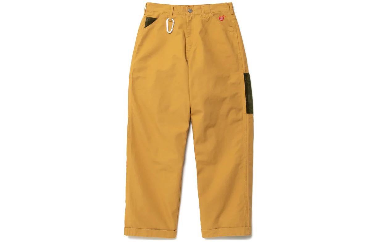 HUMAN MADE FW22 Casual Tapered Pants Beige Men’s Mid-Rise. HM24PT006