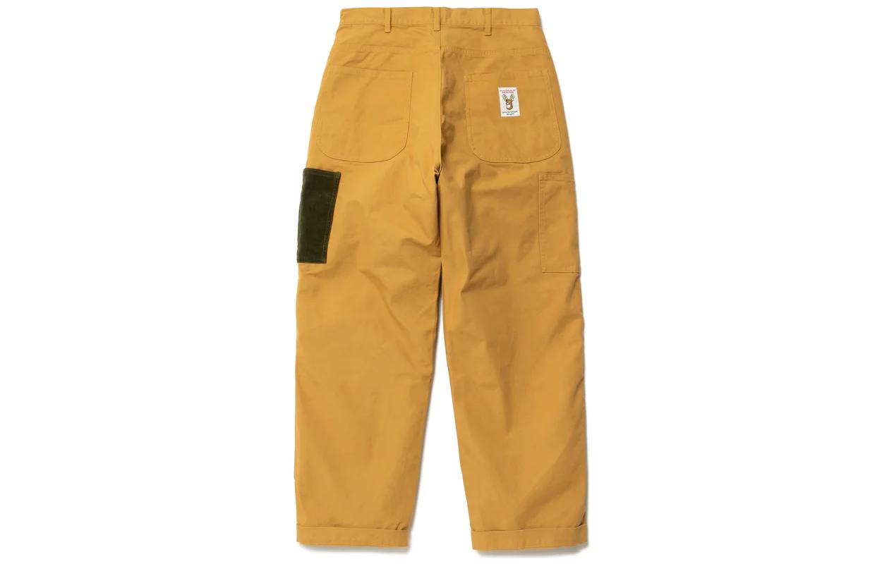 Lookbook HUMAN MADE FW22 カジュアルテーパードパンツ ベージュ メンズ ミッドライズ. HM24PT006