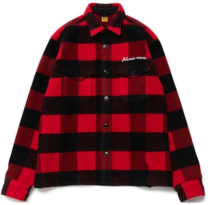 휴먼메이드 FW22 체크 토끼 프린트 버튼업 셔츠 유니섹스 긴팔 HM24SH008 Order 휴먼메이드 FW22 체크 토끼 프린트 버튼업 셔츠 유니섹스 긴팔 HM24SH008