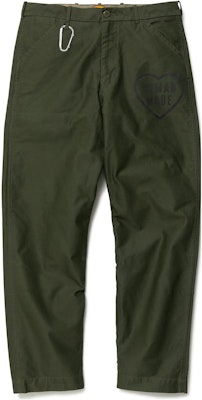 HUMAN MADE FW22 愛心標誌印花休閒褲 中性卡其褲 HM24PT002 Order HUMAN MADE FW22 愛心標誌印花休閒褲 中性卡其褲 HM24PT002