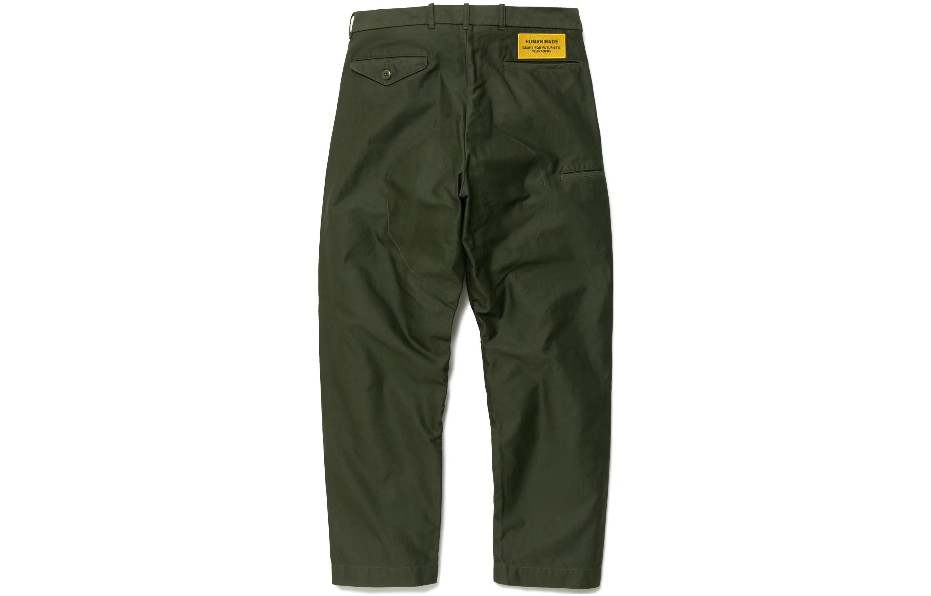 Lookbook HUMAN MADE FW22 愛心標誌印花休閒褲 中性卡其褲 HM24PT002