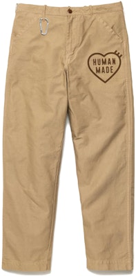 HUMAN MADE FW22 愛心標誌印花休閒褲 中性卡其褲 HM24PT002 Shop HUMAN MADE FW22 愛心標誌印花休閒褲 中性卡其褲 HM24PT002