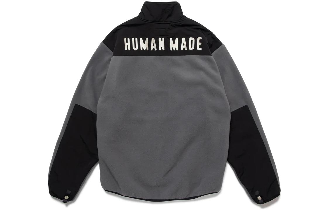Lookbook HUMAN MADE FW22 拼色半拉鍊立領衛衣 男款 HM24JK026