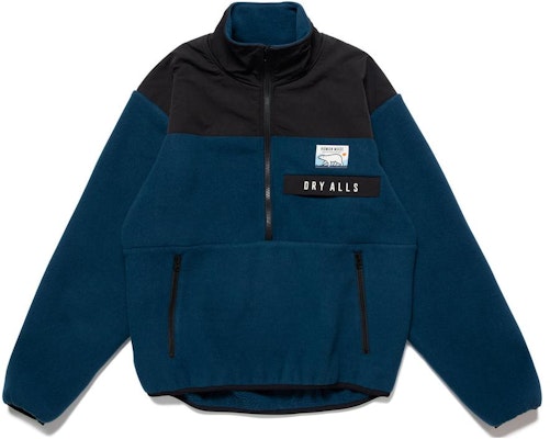 HUMAN MADE FW22 拼色半拉鍊立領衛衣 男款 HM24JK026 Shop HUMAN MADE FW22 拼色半拉鍊立領衛衣 男款 HM24JK026