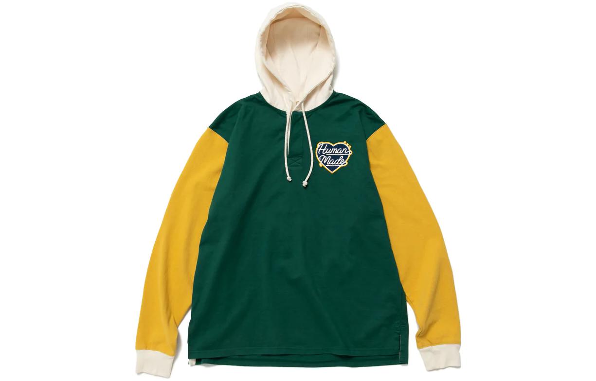 Order HUMAN MADE FW22 Sweatshirt Logo Bordir Warna Hijau HM24CS013
