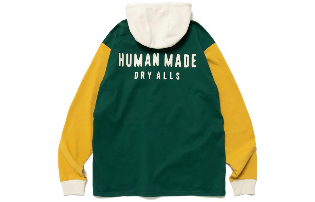 Lookbook HUMAN MADE FW22 Sweatshirt Logo Bordir Warna Hijau HM24CS013
