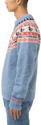 HUMAN MADE FW22 Baju Sejuk Rajut Unisex Gaya Blok Warna HM24CS036 Details for HUMAN MADE FW22 Baju Sejuk Rajut Unisex Gaya Blok Warna HM24CS036