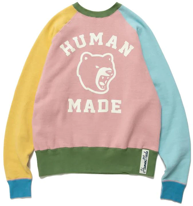 human-made-fw-22-colorblock-logo-pullover-sweatshirt-unisex-pink-hm-24-cs-022