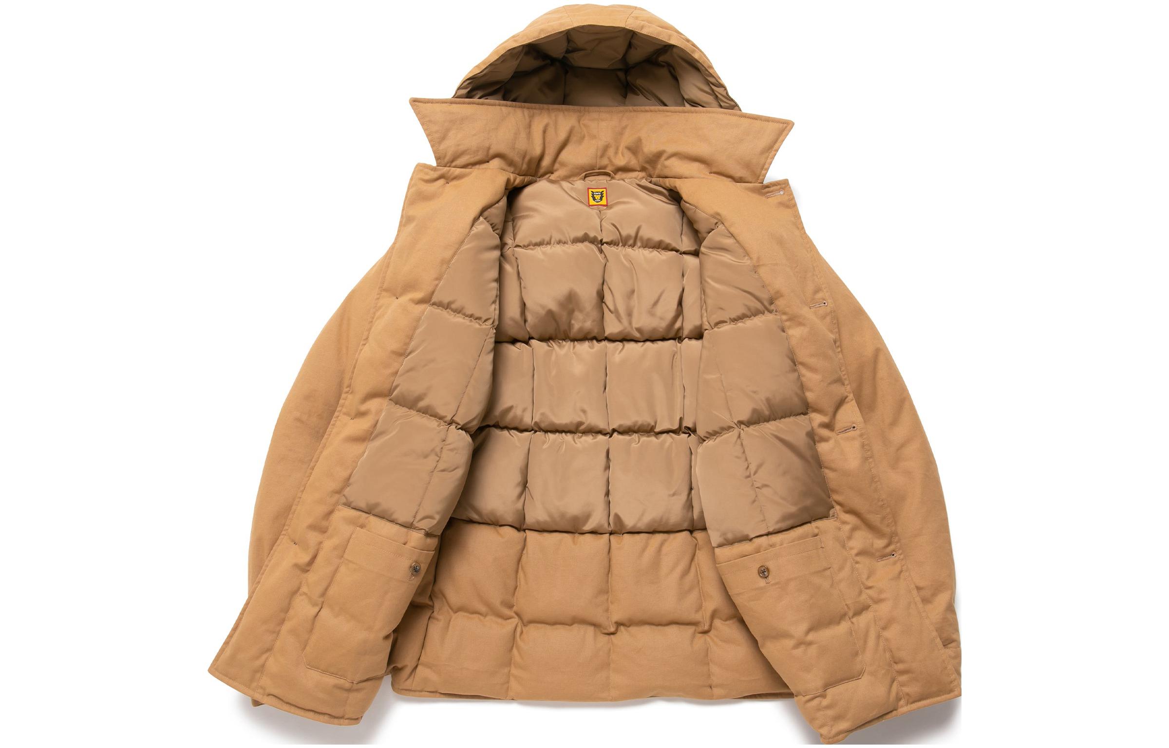 Shop HUMAN MADE FW22 Deer Logo Embroidered Single-Breasted Jacket Brown Unisex. HM24JK031