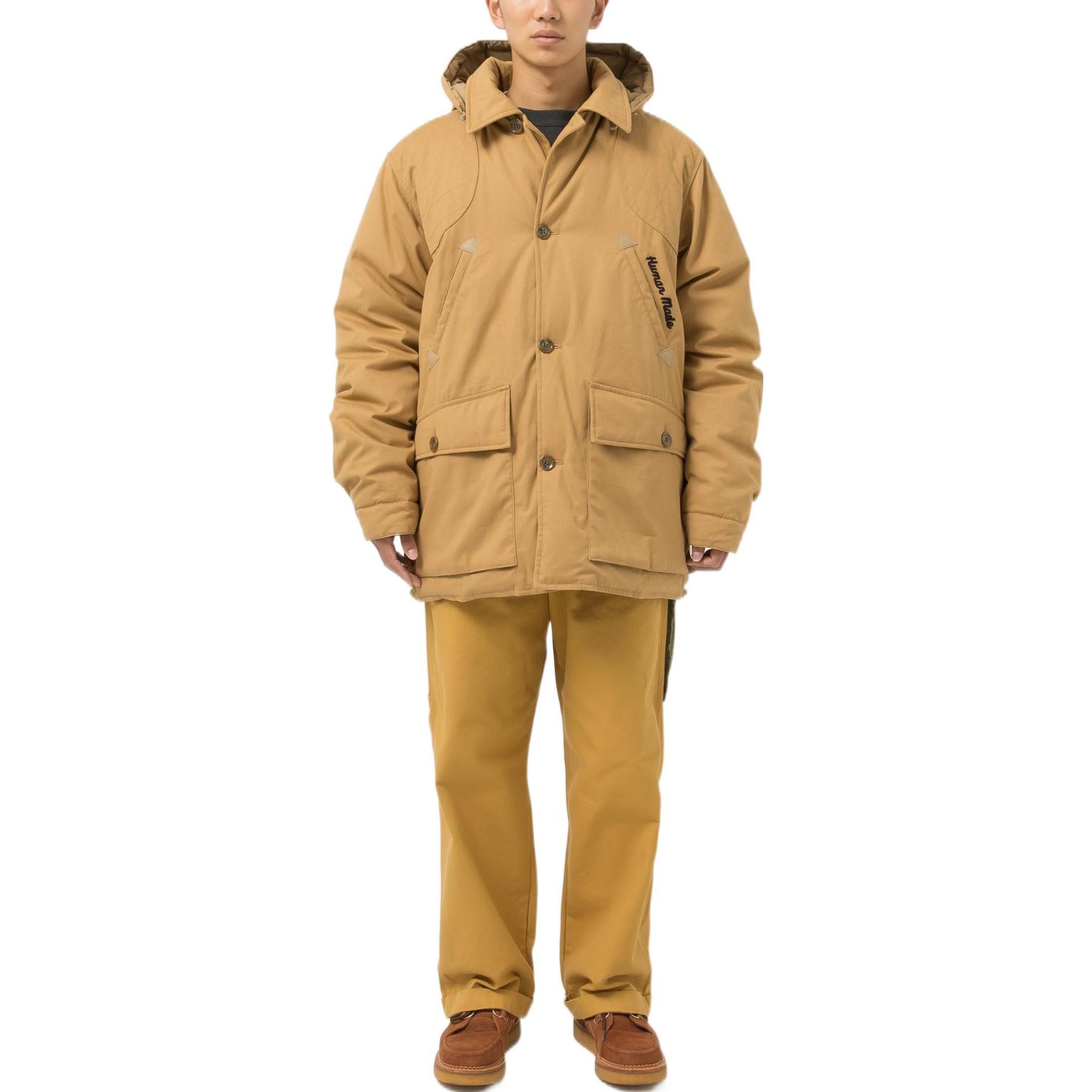 Purchase HUMAN MADE FW22 Deer Logo Embroidered Single-Breasted Jacket Brown Unisex. HM24JK031