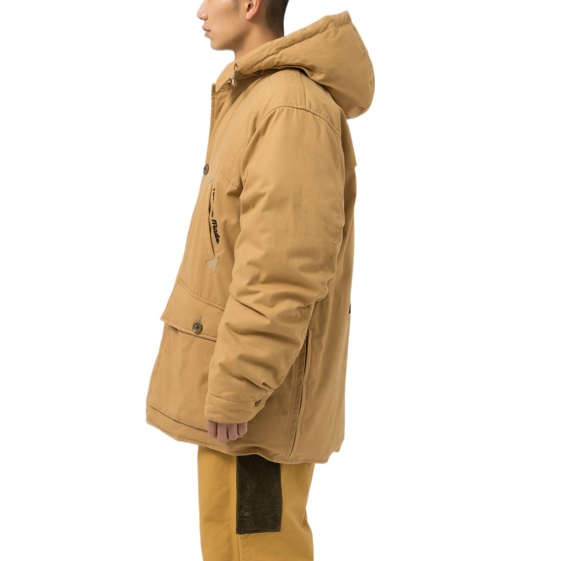 Sizing HUMAN MADE FW22 Deer Logo Embroidered Single-Breasted Jacket Brown Unisex. HM24JK031