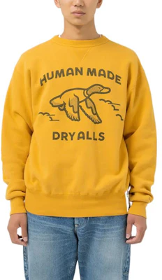 휴먼메이드 FW22 오리 프린팅 옐로우 크루넥 스웨트셔츠 유니섹스 HM24CS021 Shop 휴먼메이드 FW22 오리 프린팅 옐로우 크루넥 스웨트셔츠 유니섹스 HM24CS021