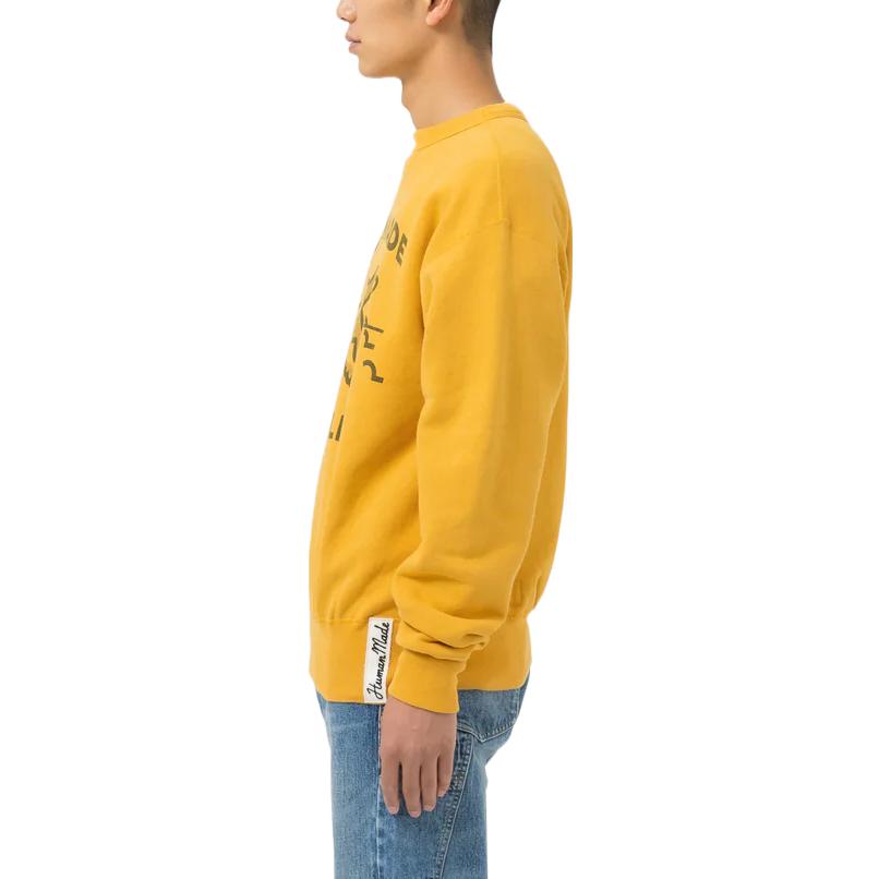 HUMAN MADE FW22 Duck Print Yellow Crewneck Sweatshirt Unisex HM24CS021 圖 6
