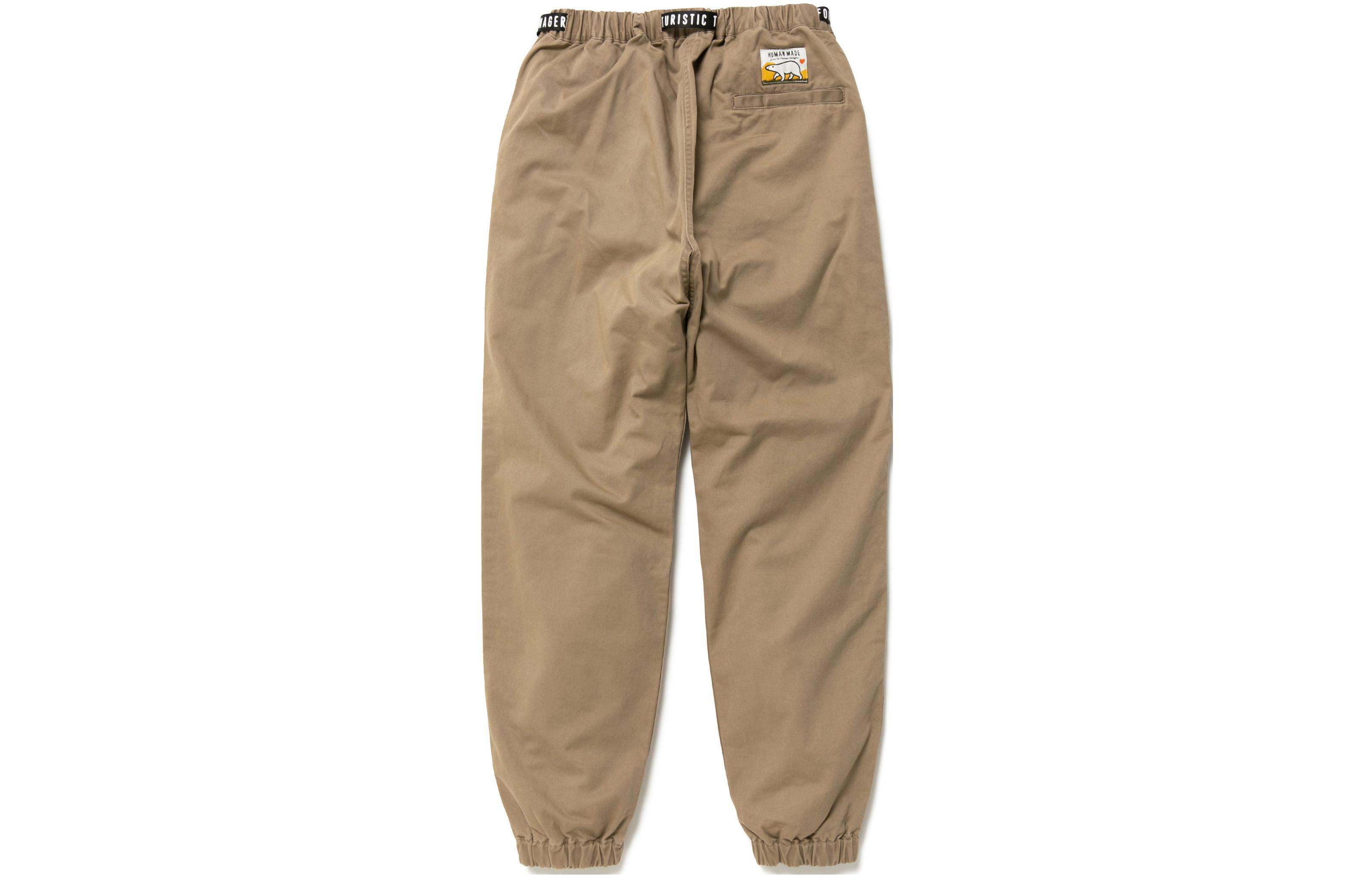 Lookbook 휴먼 메이드 FW22 솔리드 컬러 조거 팬츠 조절 가능한 드로스트링. HM24PT008