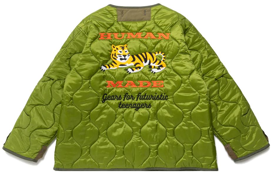 HUMAN MADE FW22 Embroidered Tiger Letter Unisex Long Sleeve Jacket HM24JK013 圖 7