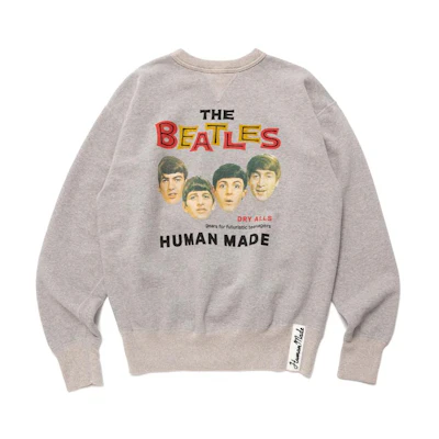 HUMAN MADE FW22 Graphic Crewneck Pullover Sweatshirt Unisex Grey. HM24CS023