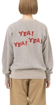 HUMAN MADE FW22灰色男女同款印花圆领套头卫衣 HM24CS023 Details for HUMAN MADE FW22灰色男女同款印花圆领套头卫衣 HM24CS023