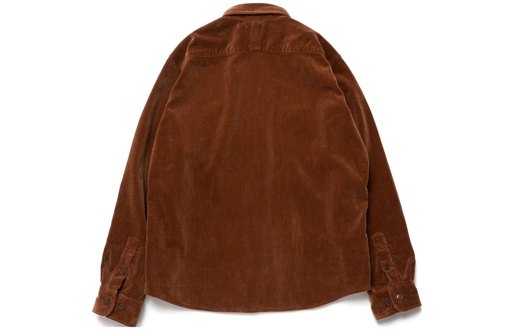 Lookbook 휴먼 메이드 FW22 하트 로고 자수 포켓 버튼업 긴팔 셔츠 HM24SH006