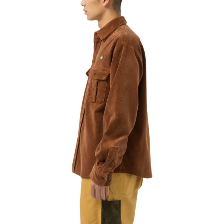 Details for 휴먼 메이드 FW22 하트 로고 자수 포켓 버튼업 긴팔 셔츠 HM24SH006