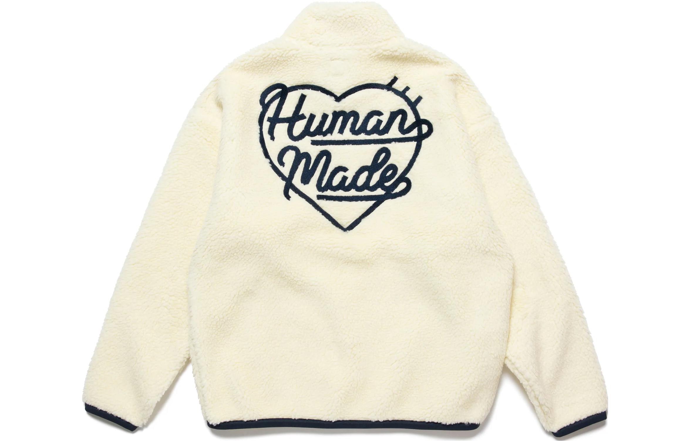 Lookbook HUMAN MADE FW22 心型Logo刺繡款男女款套頭衛衣 HM24JK028