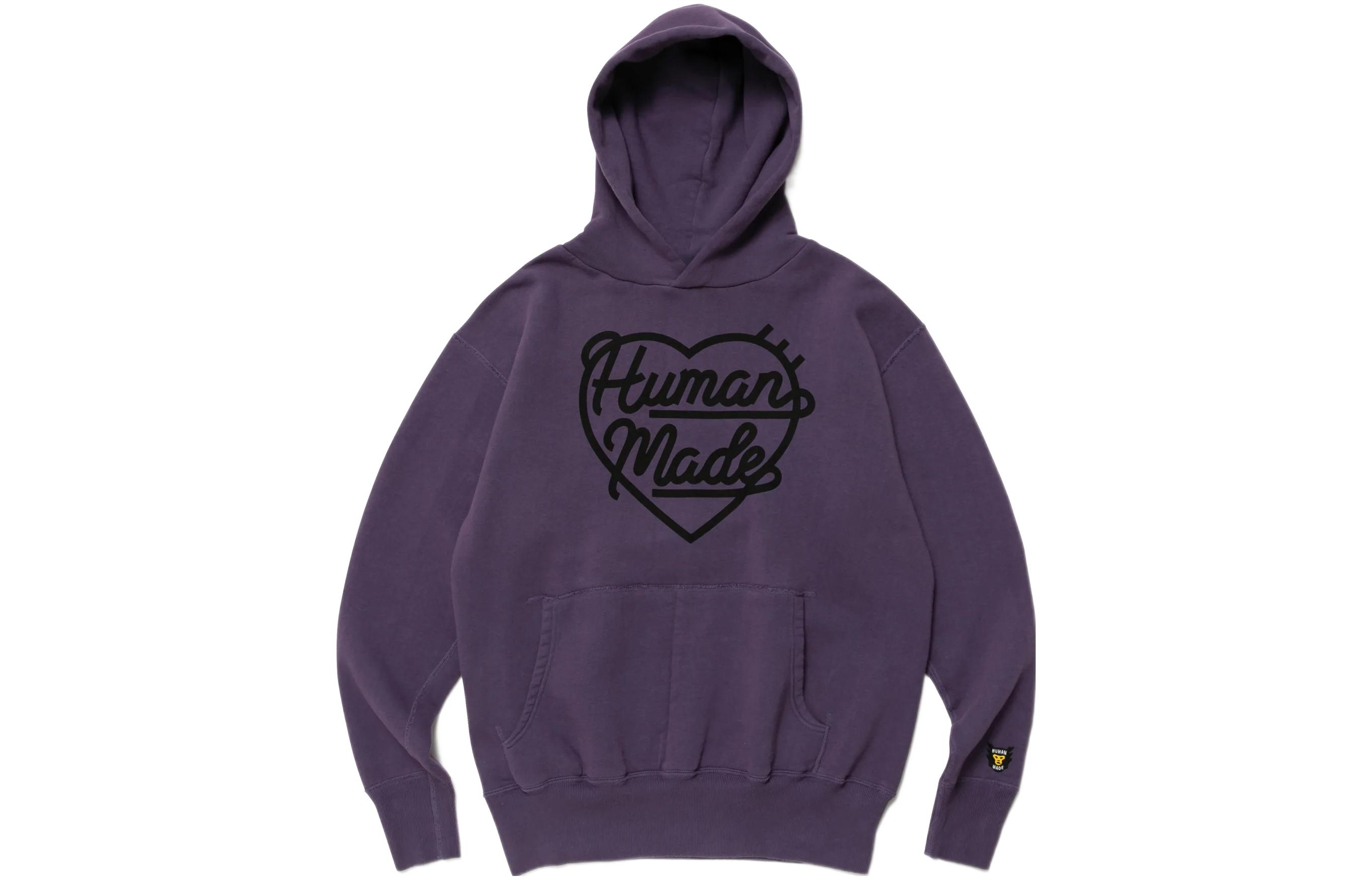 HUMAN MADE FW22 Heart Logo Print Hoodie Unisex. HM24CS026