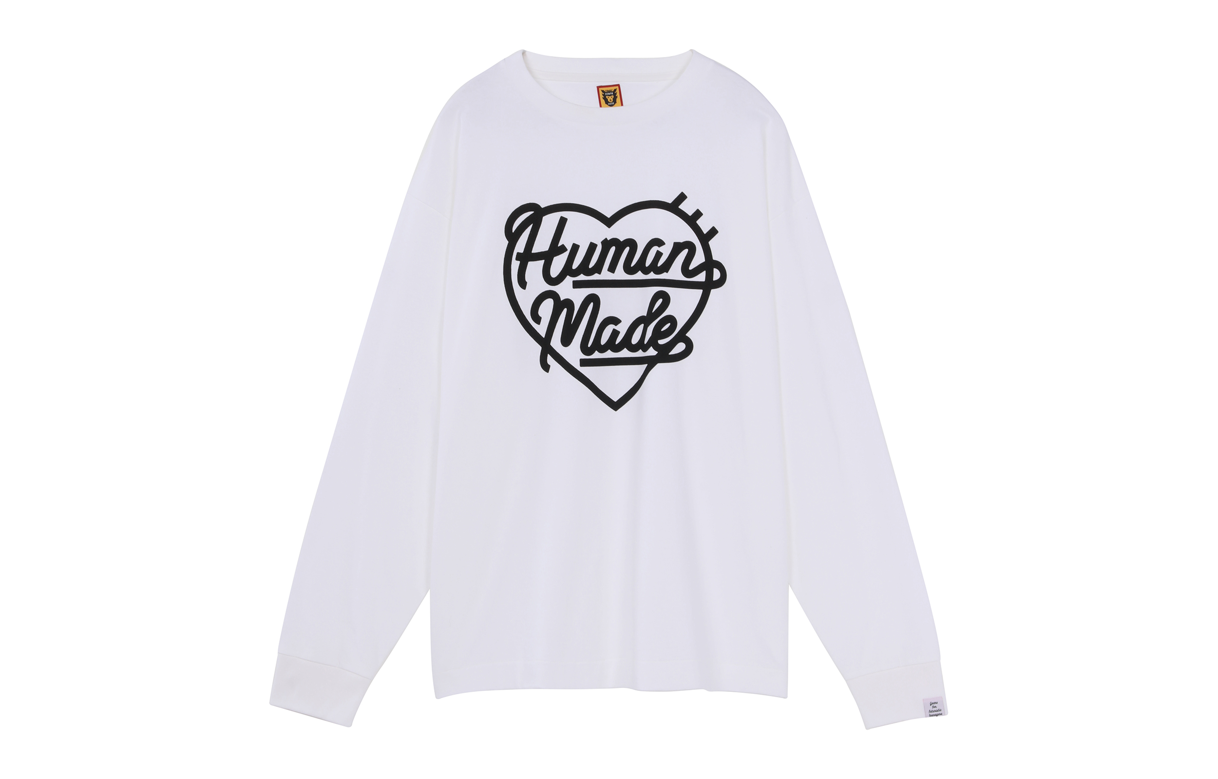 Order HUMAN MADE FW22 Kaos Lengan Panjang Pola Hati Unisex HM24CS008