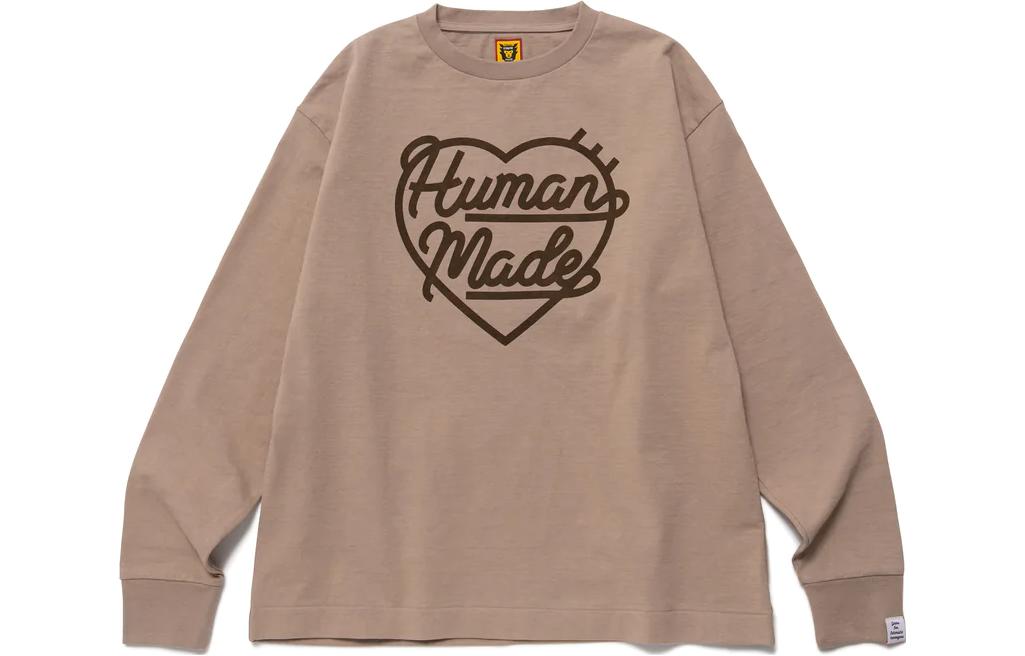 Details for HUMAN MADE FW22 Kaos Lengan Panjang Pola Hati Unisex HM24CS008
