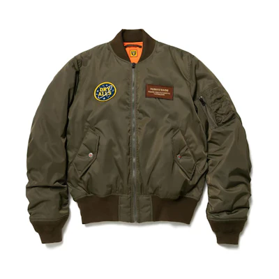 Human Made FW22 Letter Eagle Print Embroidered Zip-Up Jacket - HM24JK014