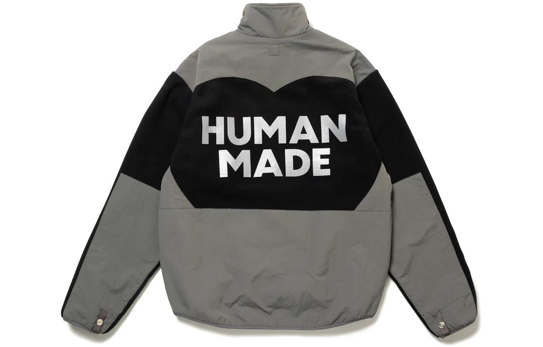 Lookbook HUMAN MADE FW22 字母Logo拼色高領外套 男女適用 HM24JK025