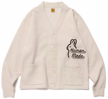 HUMAN MADE FW22 Letter Print V-Neck Button-Up Jacket Unisex. HM24CS018 HUMAN MADE FW22 Letter Print V-Neck Button-Up Jacket Unisex. HM24CS018