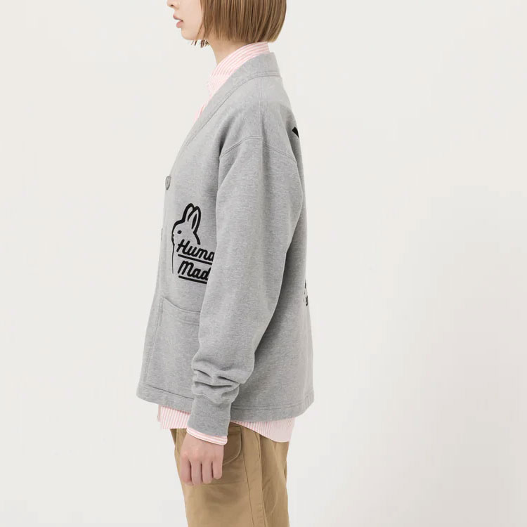 Details for HUMAN MADE FW22 字母印花V領扣釦夾克 男女通用款式 HM24CS018
