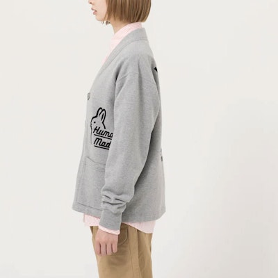 HUMAN MADE FW22 字母印花V領扣釦夾克 男女通用款式 HM24CS018 Details for HUMAN MADE FW22 字母印花V領扣釦夾克 男女通用款式 HM24CS018