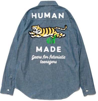 휴먼메이드 FW22 레터 래빗 그래픽 긴팔 셔츠. HM24SH001 Lookbook 휴먼메이드 FW22 레터 래빗 그래픽 긴팔 셔츠. HM24SH001